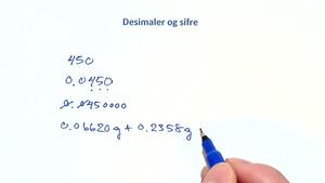 Link til Beregning av desimaler og gjeldende sifre