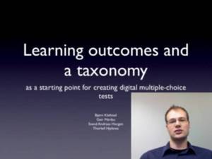 Link til Learning Outcomes and a Taxonomy as a Starting Point for creating digital Multiple-choice Tests