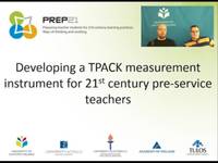 Link til Developing a TPACK measurement instrument for 21st century pre-service teachers