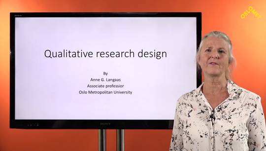 Link til Qualitative research design